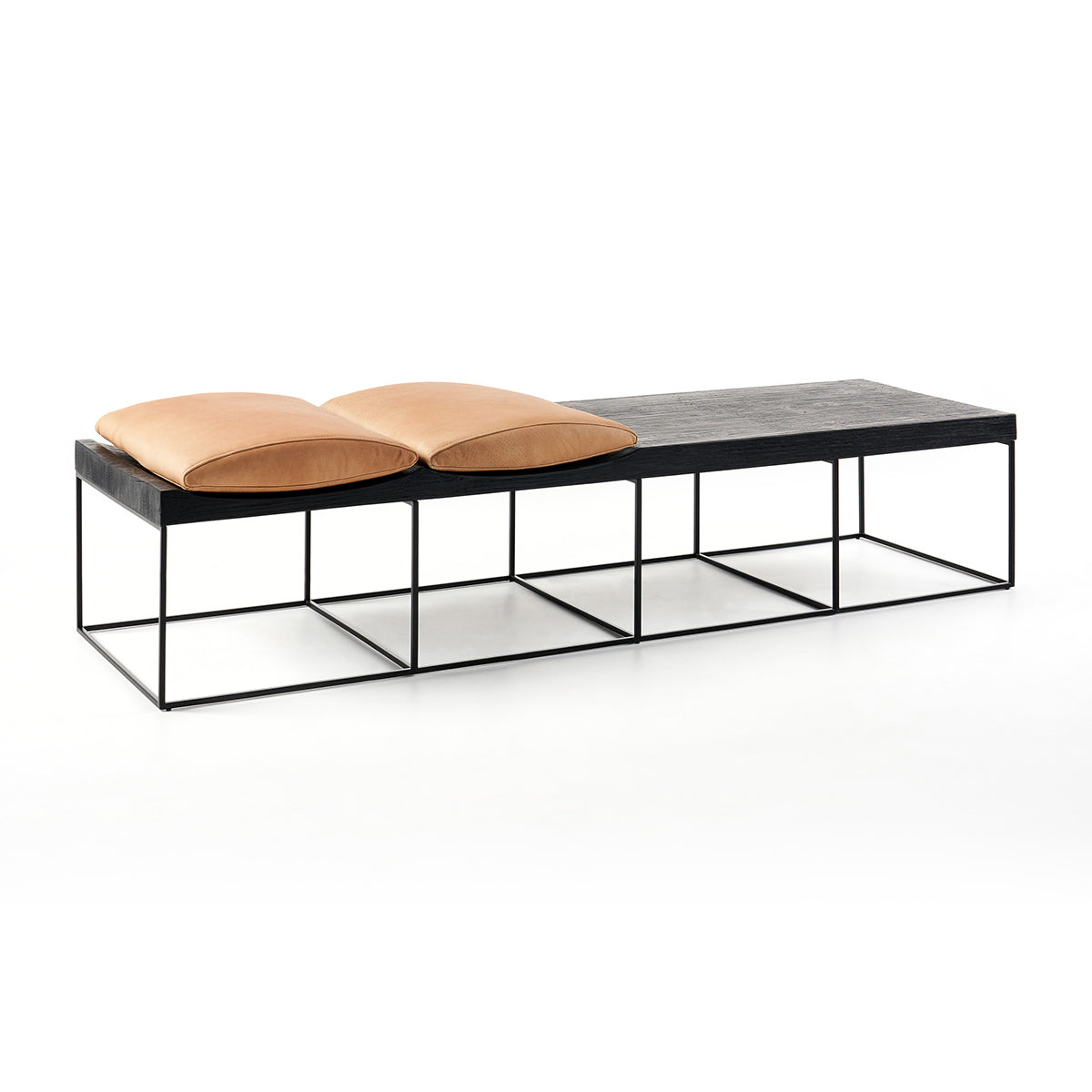 Harvey Leather Bench Seat - Durable & Stylish Entryway, Bedroom, or Living Room Furniture for Home Decor