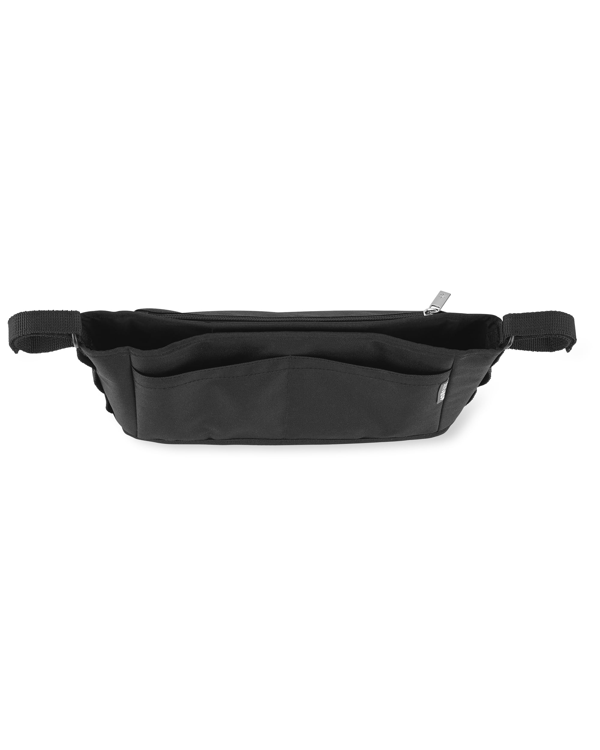 Skip Hop Universal Stroller Organizer - Grab & Go Ultra in Black | Compact Baby Stroller Accessory for Diapers, Bottles & Essentials | Perfect for Shopping, Travel & Daily Walks