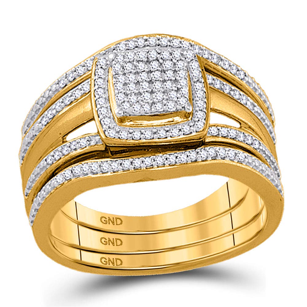 Dazzlingrock Sterling Silver Women's Round Blue Enhanced Diamond Band Ring 1/10 CTTW - Elegant Jewelry for Everyday Wear, Anniversary Gifts & Special Occasions