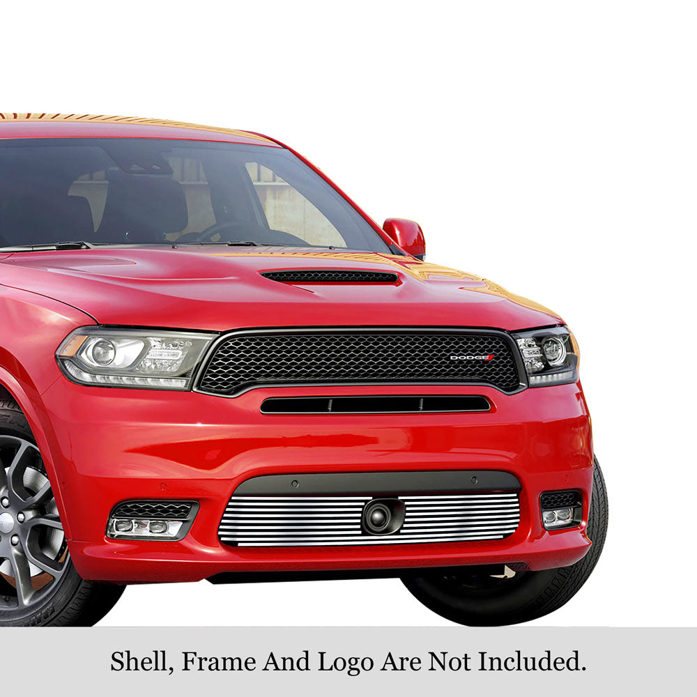 Polished Stainless Steel Lower Billet Grille for Dodge Durango 2018-2020 | Compatible with Adaptive Cruise Control | Enhances Front End Style & Protection