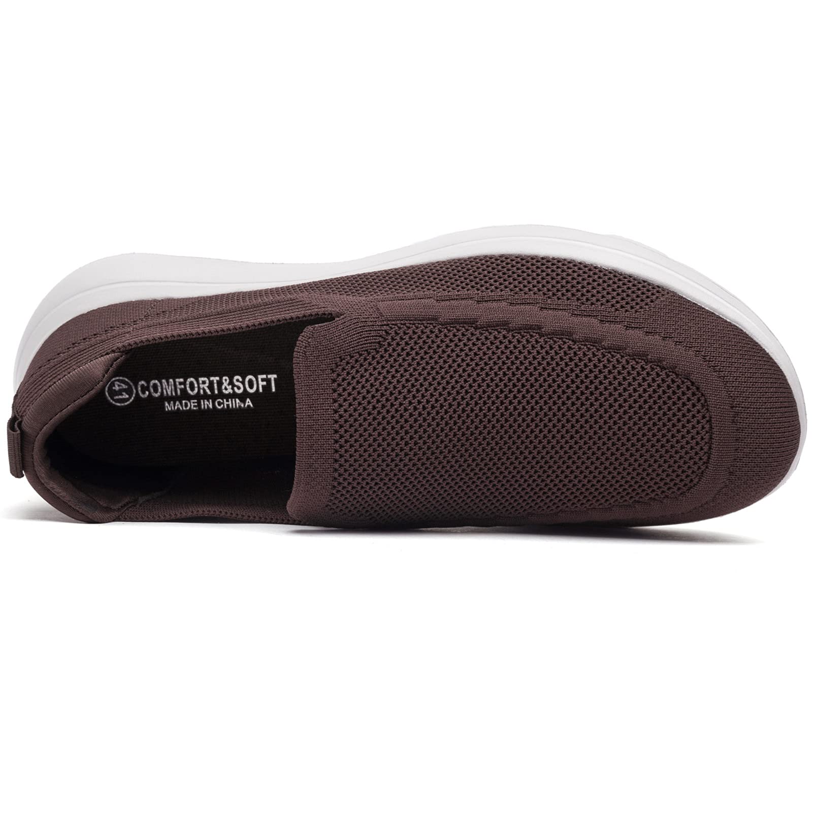 Konhill Men's Slip-On Loafers - Breathable Mesh Walking Shoes & Casual Sneakers for Men | Perfect for Walking, Travel & Everyday Comfort