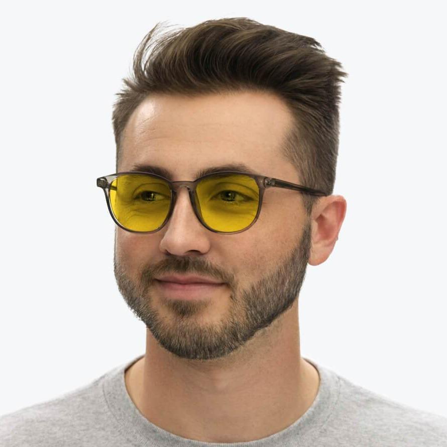DayMax Billie Glasses - Pearl Grey Prescription Eyewear for Women & Men | Fashionable Reading Glasses for Work, Driving & Daily Use