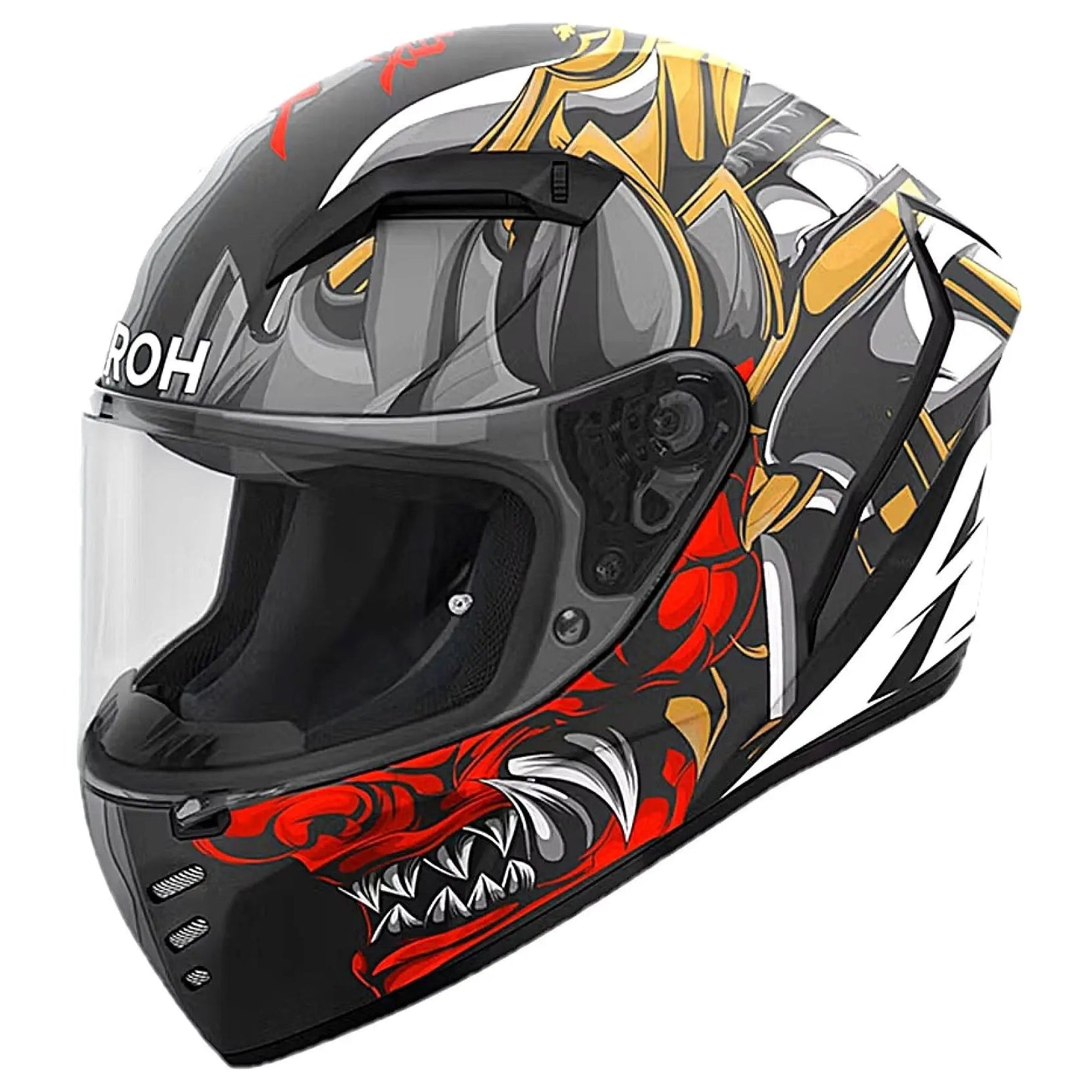 Airoh Connor Matt Samurai Motorcycle Helmet - Lightweight & Comfortable for Street & Off-Road Riding - Perfect for Adventure, Commuting & Racing