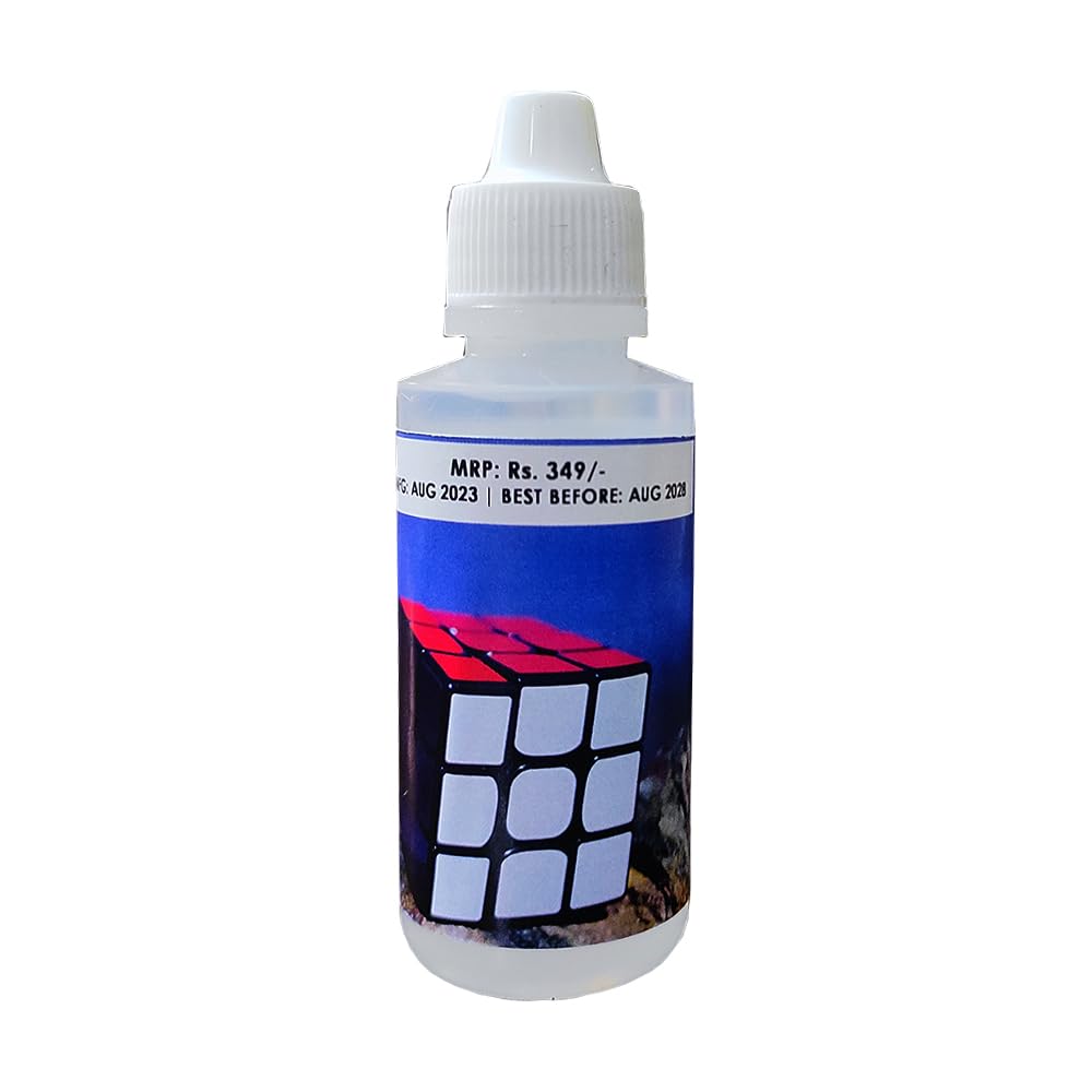 Fa Duca Lubricant Silicone Oil (30ml) - High-Performance Lube for Speed Cubes, Rubik's Cubes & Puzzle Toys - Reduce Friction & Improve Turning Smoothness - Perfect for Cubing Competitions, Practice & Puzzle Maintenance