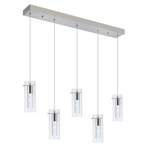 Brushed Nickel-5 Island Lights