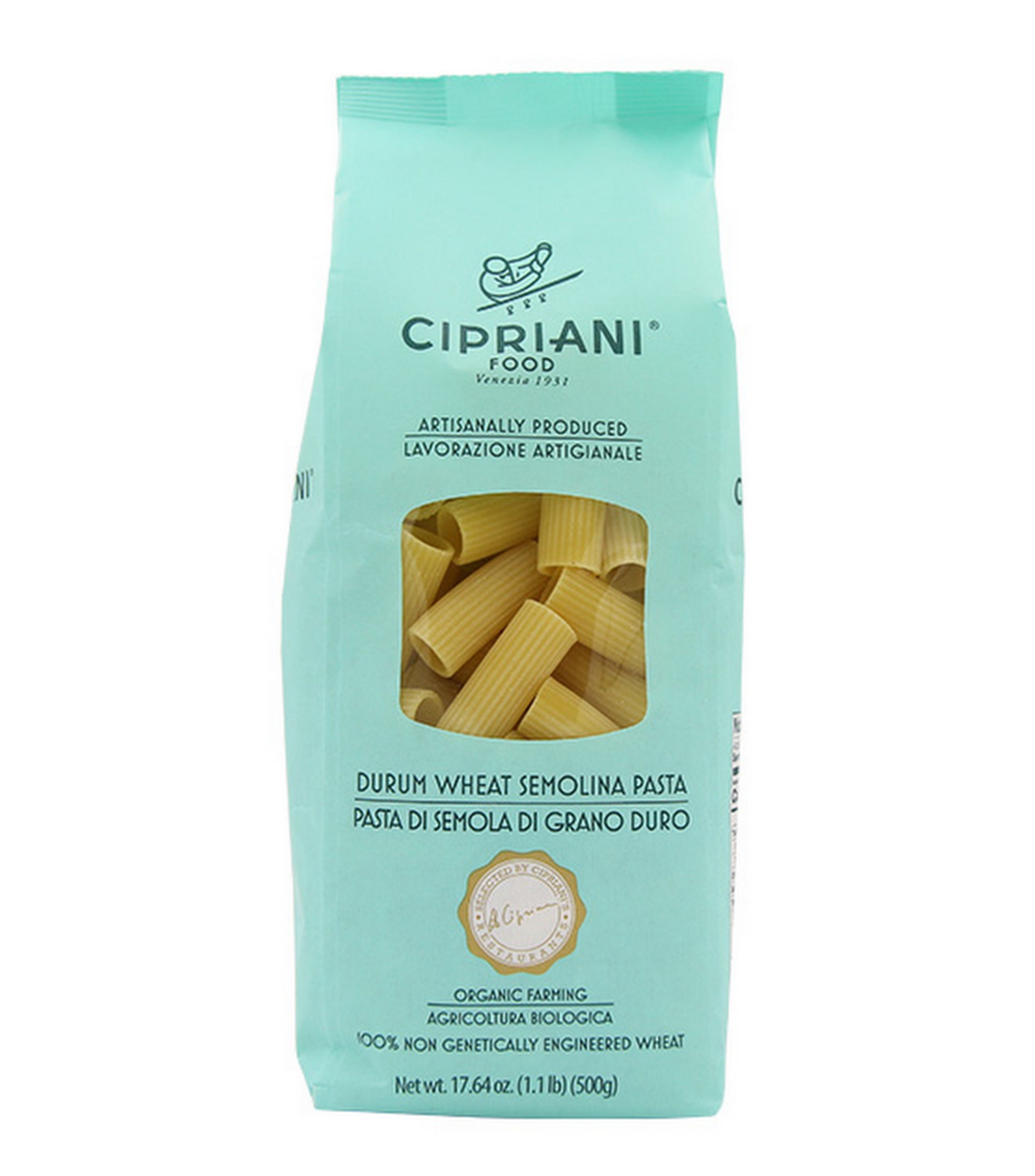 Organic Cipriani Rigatoni Pasta - 3 Pack | Premium Italian Pasta for Authentic Pasta Dishes, Family Dinners & Gourmet Cooking