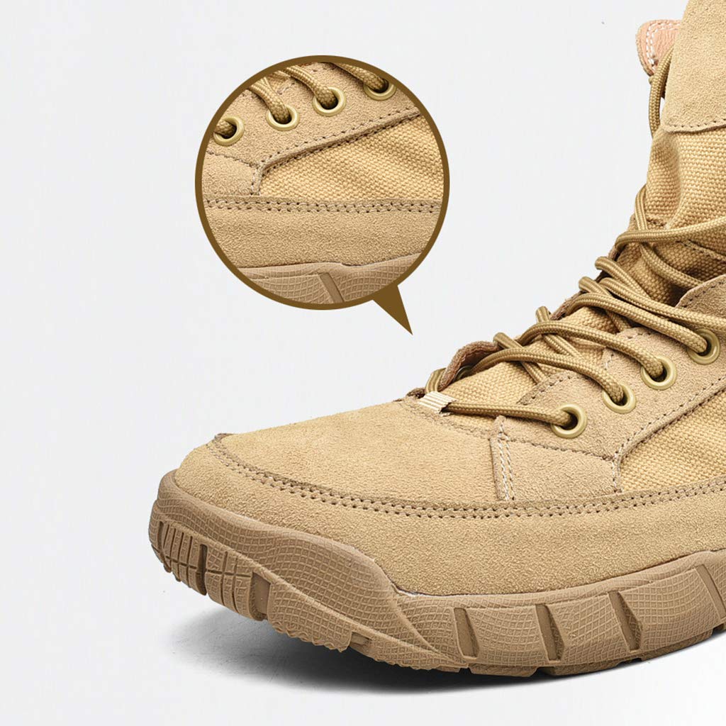 Men's & Women's Tactical Hiking Boots - Army Combat Military Patrol Work Boots - Durable Lace-Up Unisex Cadet Boots for Outdoor Adventures, Hiking & Work Safety