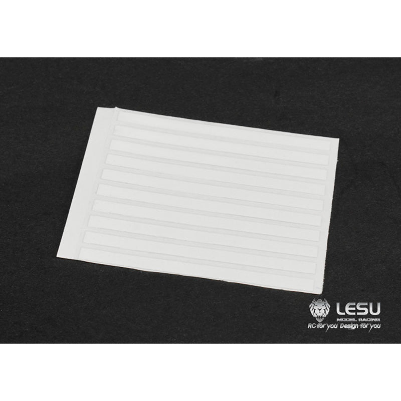 LESU 1/14 Scale Mud Guard Plate Fender Decoration - Metal Sticker for Tamiiya DIY RC Tractor Truck Model Car - Perfect for Customizing & Protecting Your RC Vehicle Off-Road Adventures