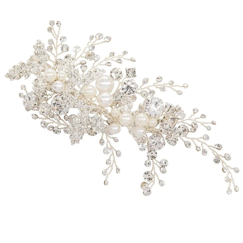 Luxury Crystal Bridal Hair Clip for Weddings - Elegant Wedding Hair Accessory for Brides, Bridesmaids & Special Occasions (Style A7859) | Perfect for Bridal Showers, Engagements & Formal Events