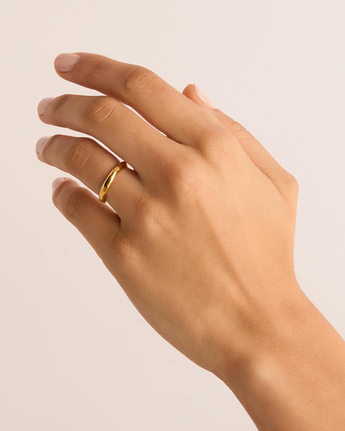 18K Gold Vermeil Lover Medium Ring - Elegant Couple Jewelry for Anniversary, Valentine's Day & Romantic Gifts