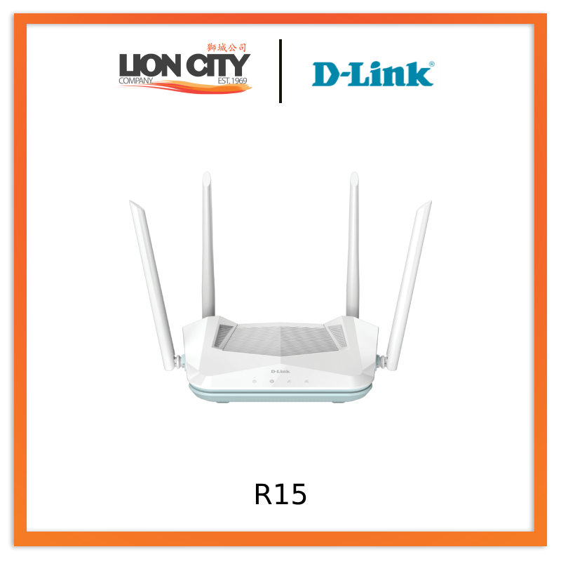 D-Link R15 AX1500 Smart WiFi 6 Router - High-Speed Dual-Band Wireless Internet for Home & Office | Pre-Order Now | Perfect for Streaming, Gaming & Smart Home Devices