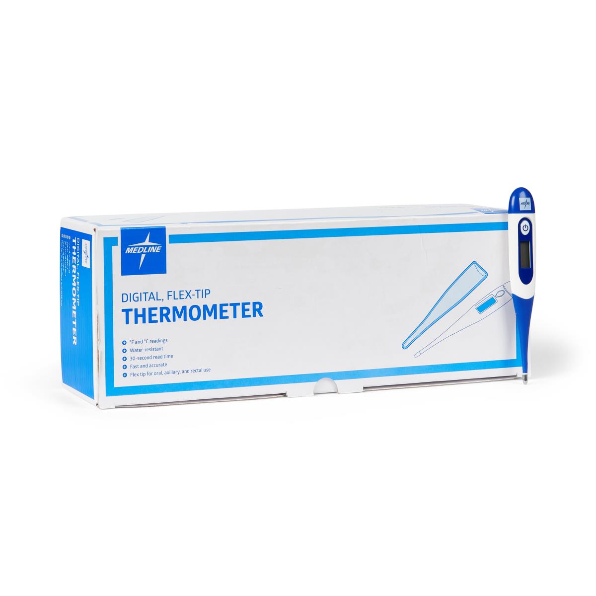 30 Second Fast Reading Digital Oral Thermometer for Adults & Kids - Accurate Flexible Tip Stick Thermometer for Home, Travel, and Medical Use