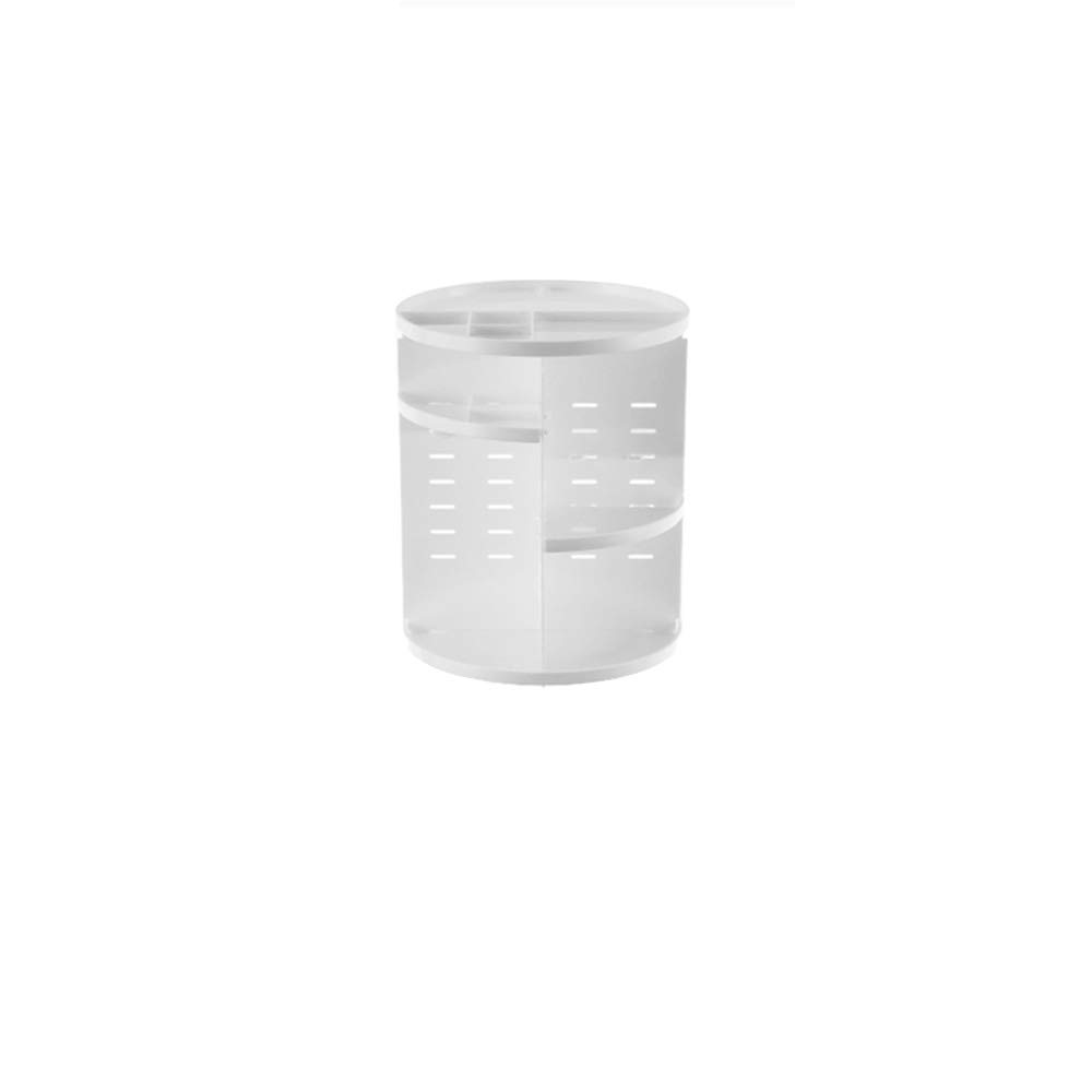 360° Rotating Makeup Organizer - Large Capacity Cosmetic Storage for Vanity & Countertop