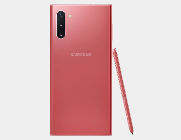 Samsung Galaxy Note 10 SM-N970F/DS 256GB 8GB RAM Factory Unlocked GSM Smartphone - Aura Pink | Dual SIM, 6.3