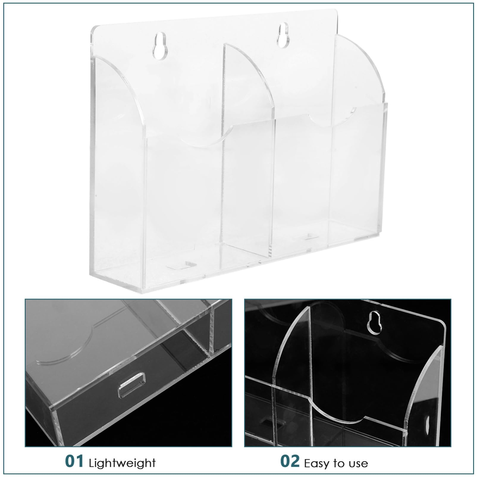 Zerodeko 4pcs Clear Acrylic Ice Maker Spoon Holder & Paddle Hanger Organizer - Perfect for Kitchen, Bar, Lab, and Food Photography Accessories