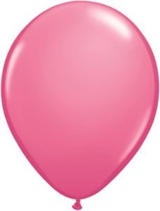 Qualatex 11 Inch Round Latex Balloons - Rose Pink (Pack of 20) | Premium Party Decorations for Birthdays, Weddings & Baby Showers