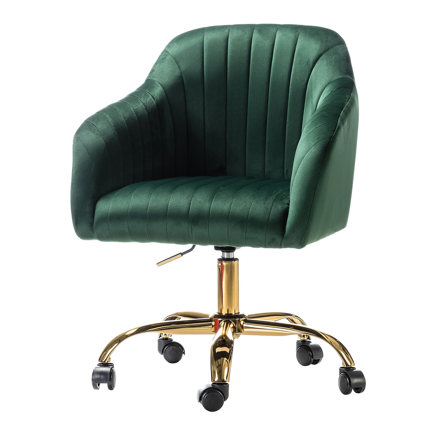 Luxury Velvet Office Chair - Ergonomic Desk Chair with Adjustable Height for Home & Workspace - Perfect for Remote Work, Gaming & Study