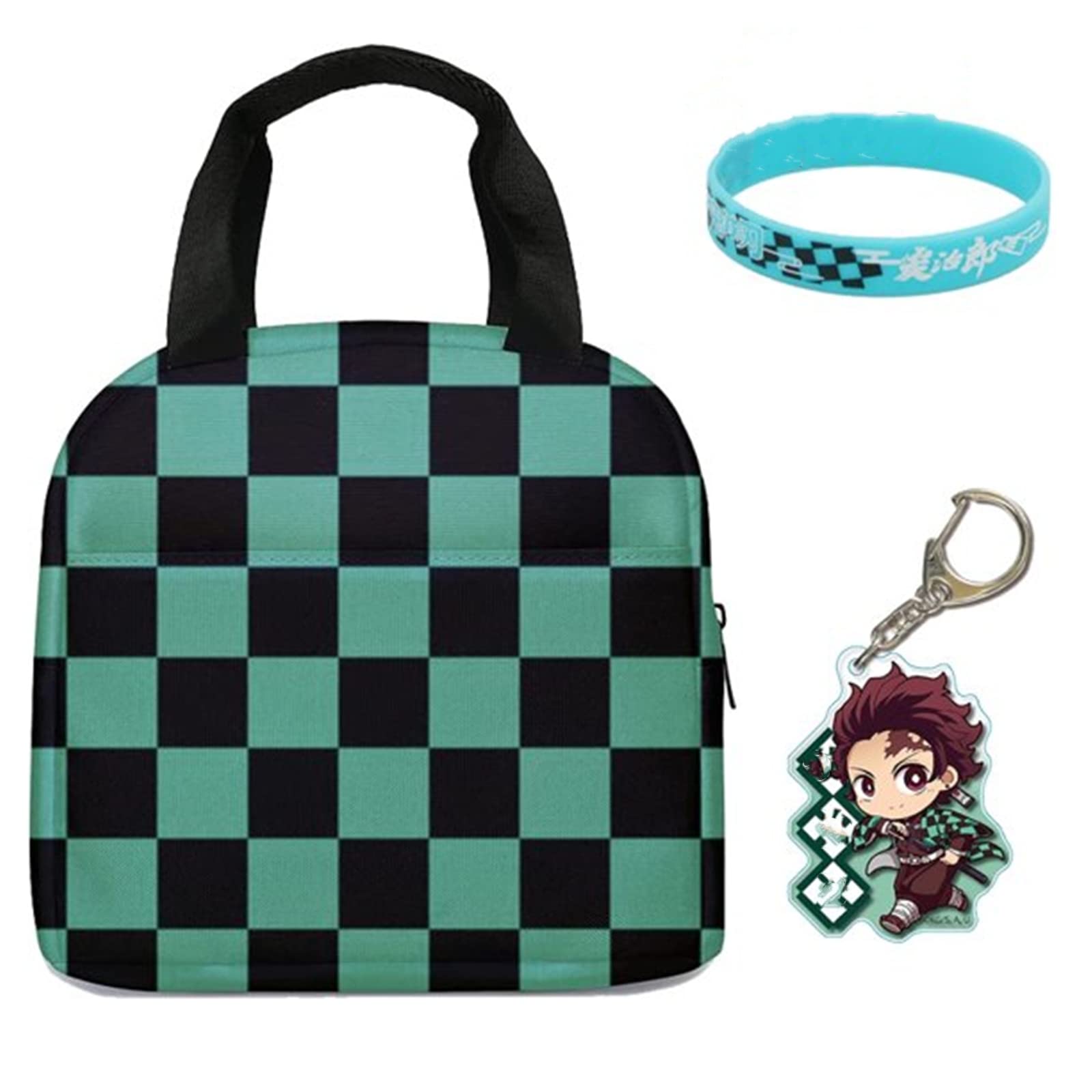 Demon Slayer Insulated Lunch Bag - Tanjirou Thermal Tote for School & Work