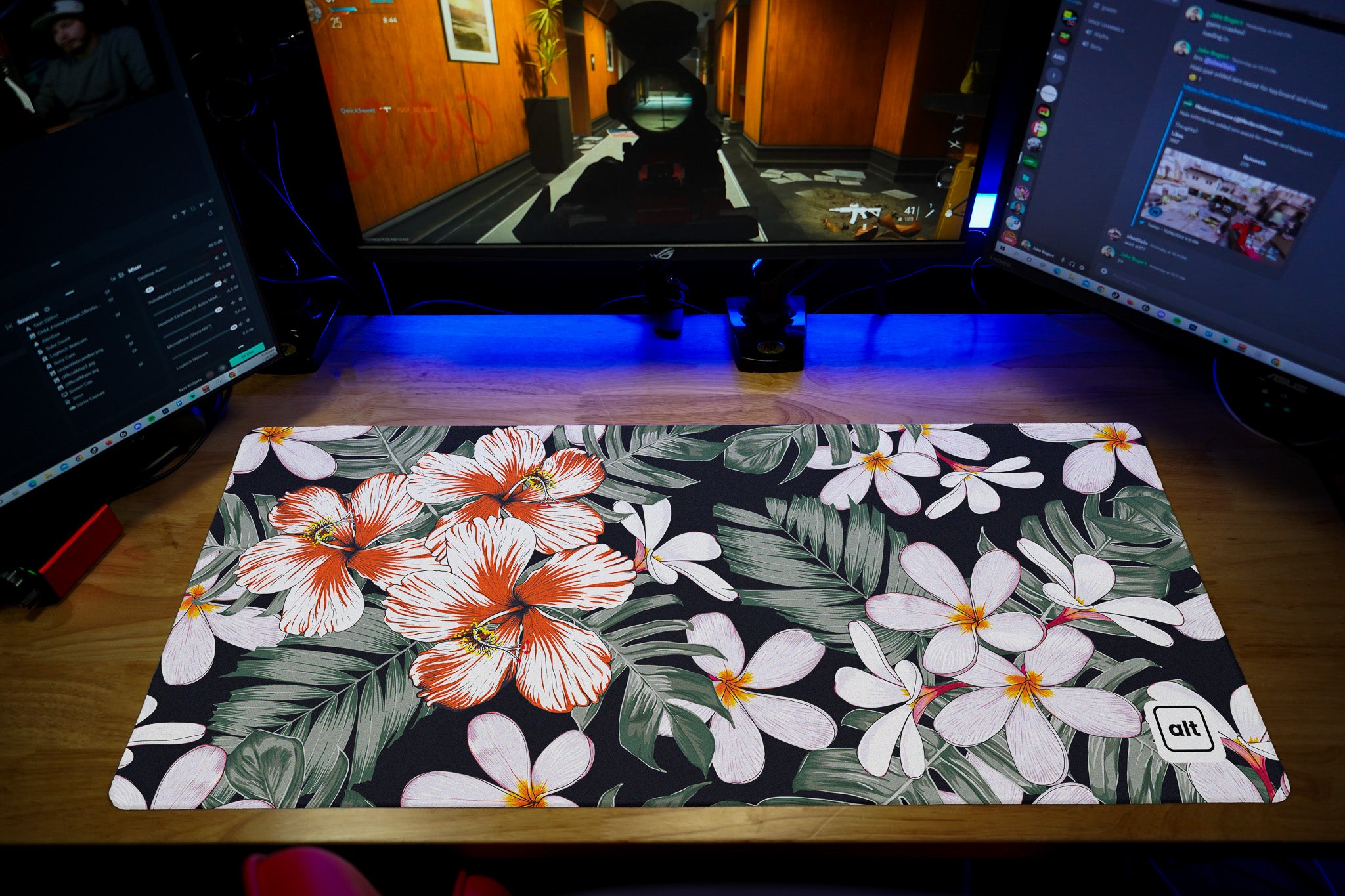Blooming Flowers Mouse Pad - Non-Slip Rubber Base, Comfortable Desk Mat for Office & Gaming - Perfect for Work, Study, and Computer Use