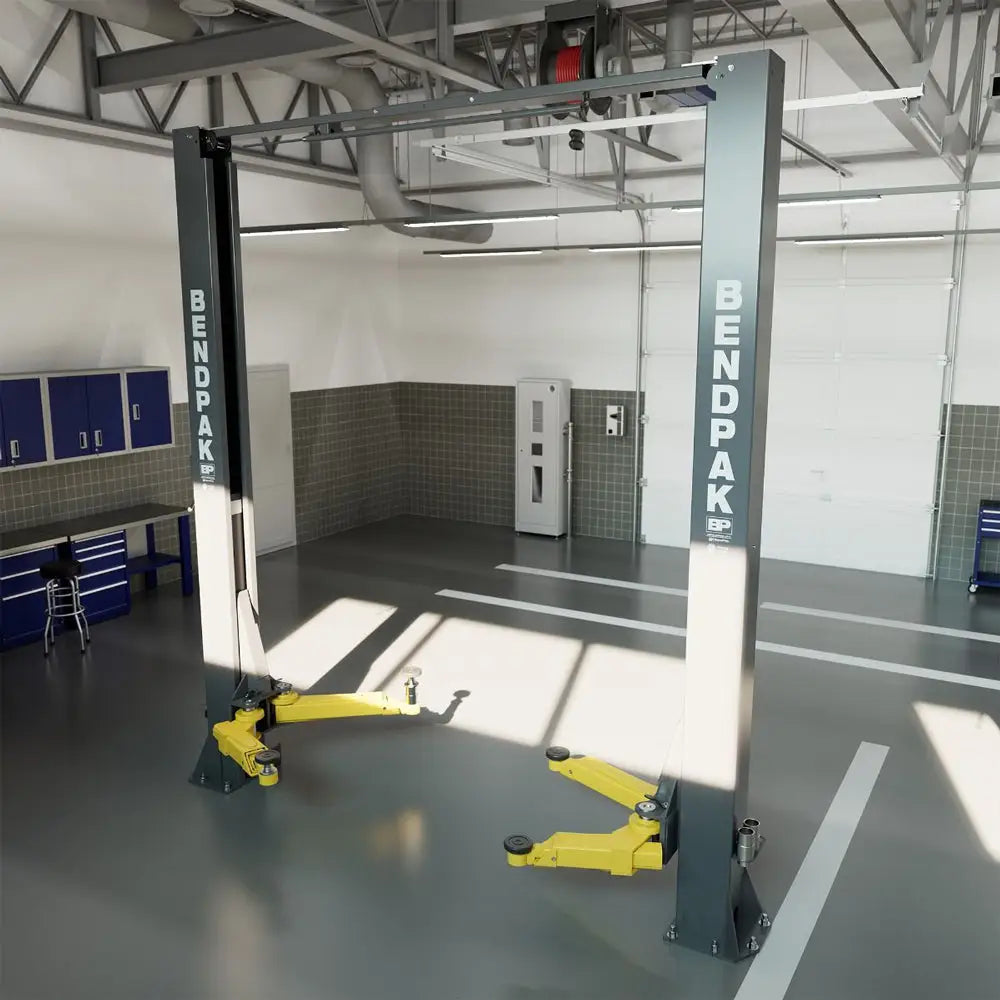 Bend Pak 10AP 10K Two Post Car Lift with Bi-Metric Arms & Width Adjustment - Heavy Duty Auto Repair Shop Equipment for Vehicle Maintenance & Tire Service (Model 5175304)