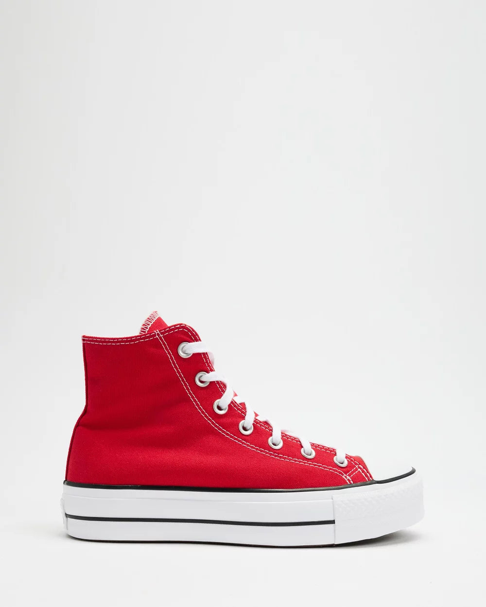 Converse Women's Chuck Taylor Lift Sneakers - Red High Top Canvas Shoes for Casual Wear, Street Style & Everyday Comfort