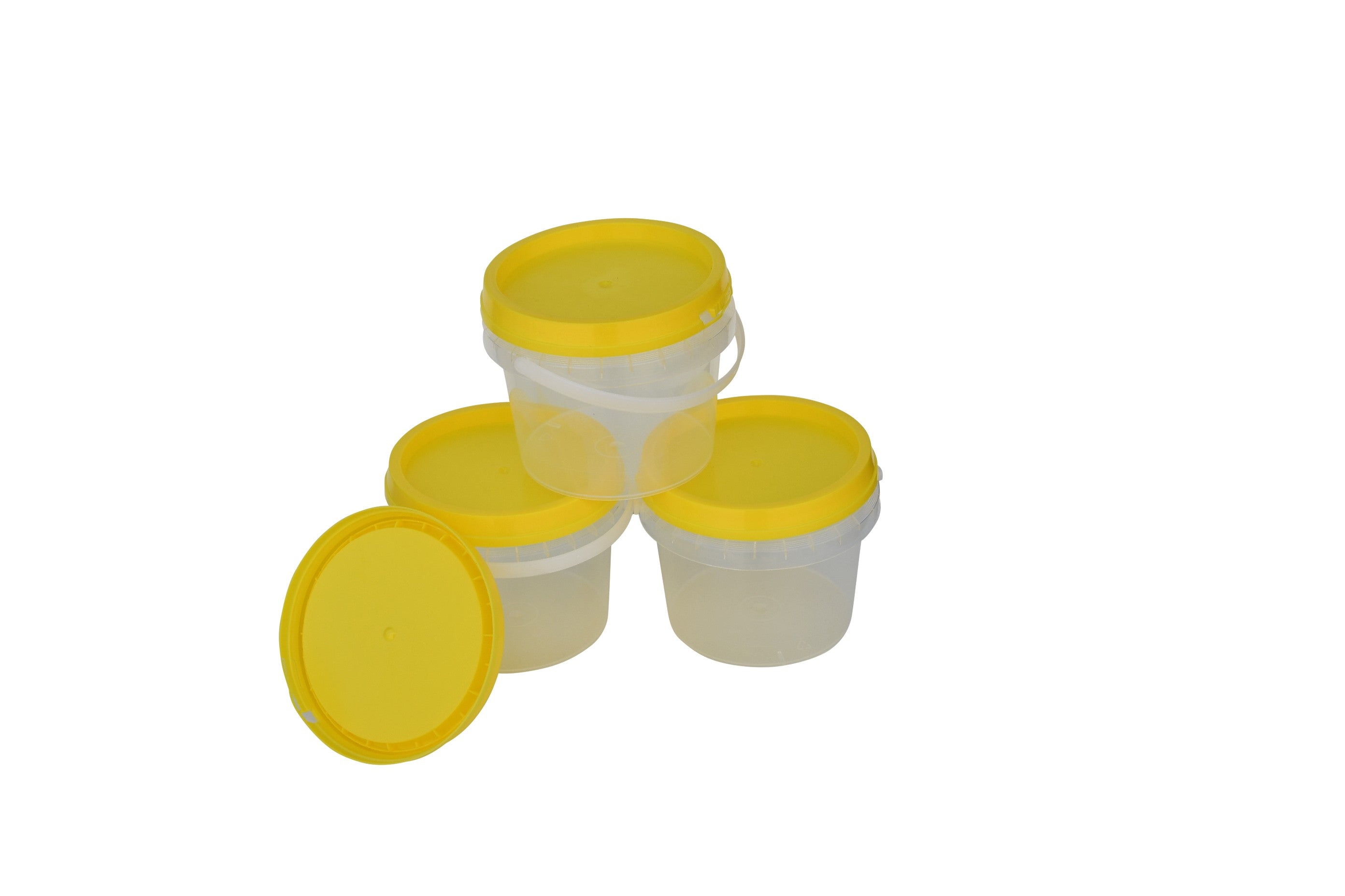 2.2 Liter / 3Kg Clear Honey Bucket - Premium Food Grade Container for Bulk Storage | Great for Beekeeping, Baking, Tea Sweetener & Organic Cooking