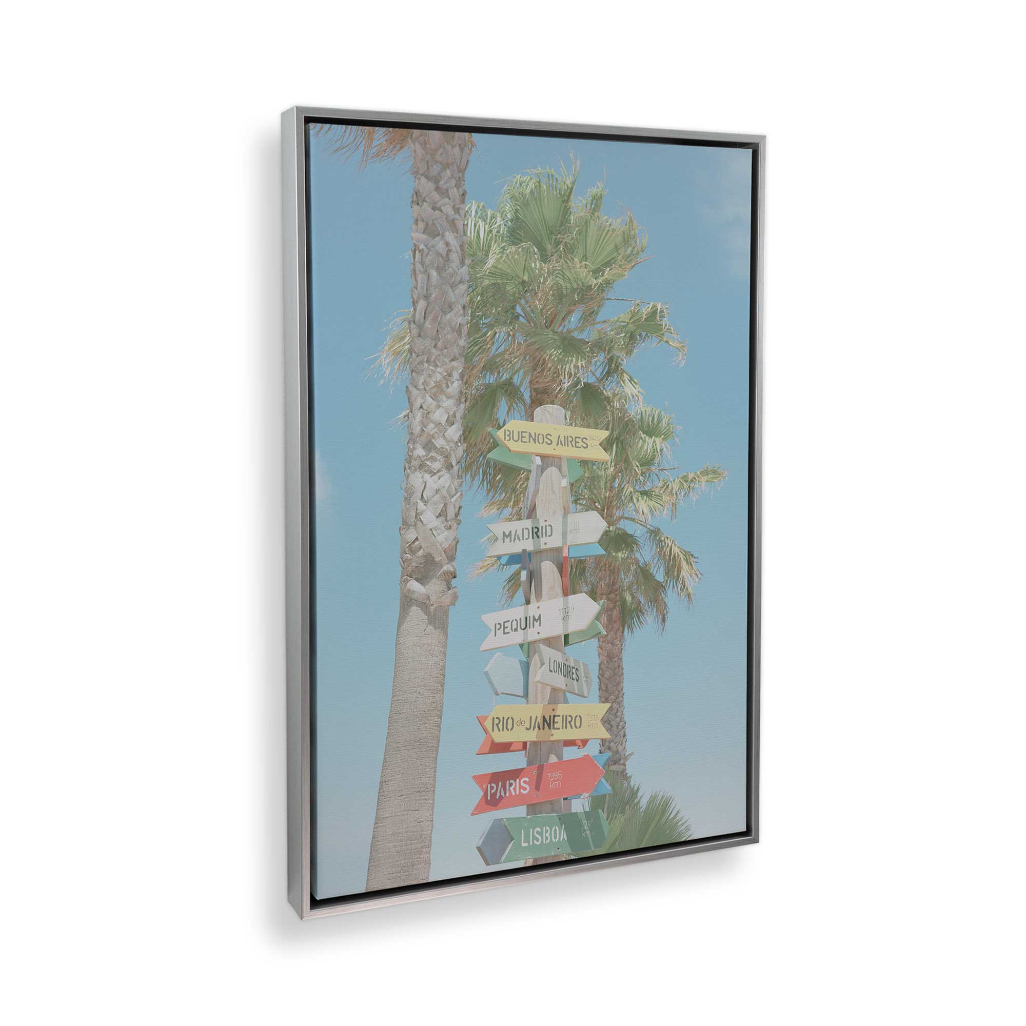 Direction to Daydreams Canvas Wall Art Print - Modern Abstract Painting for Living Room, Bedroom & Office Decor