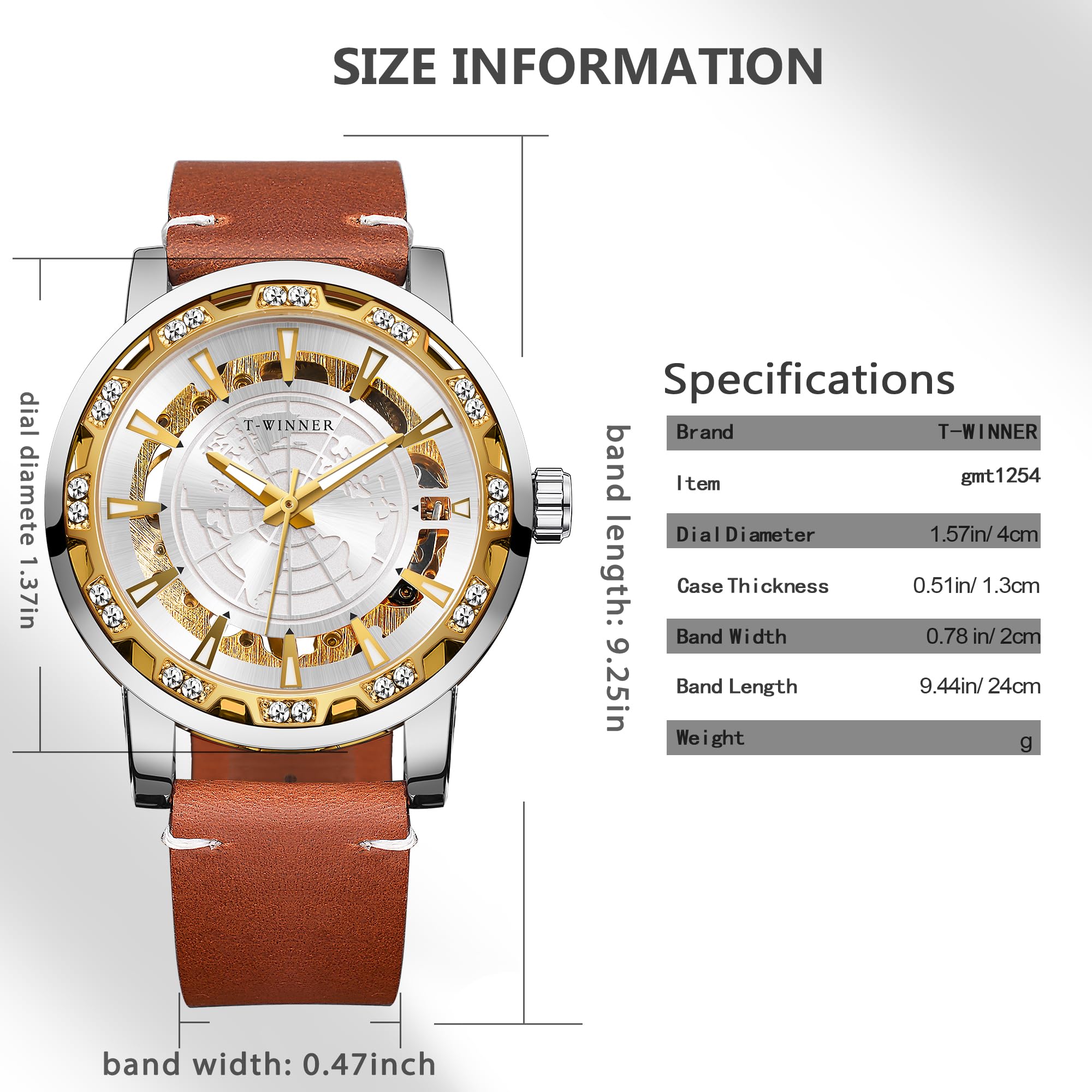 FORSINING Men's Automatic Mechanical Watch with Skeleton Dial & Genuine Leather Strap - Luxury Dress Watch for Business, Formal Occasions & Everyday Wear