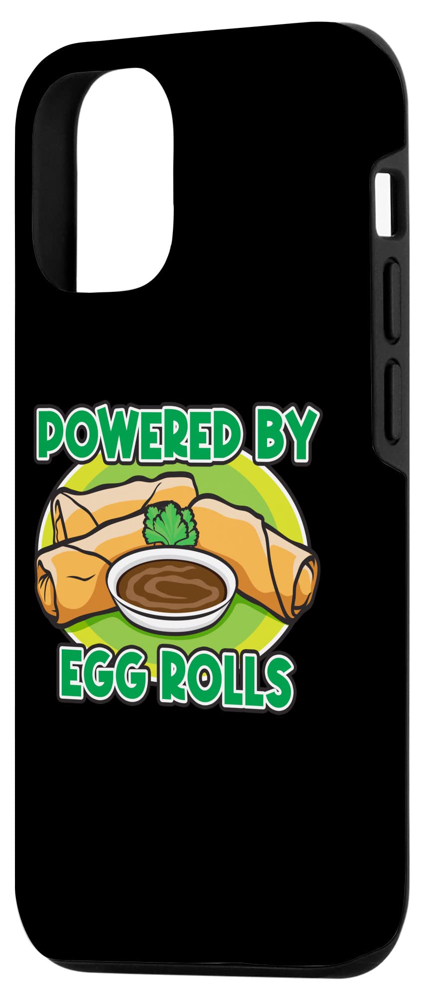 iPhone 12/12 Pro Case with Egg Roll Design - Cute Chinese Food Themed Phone Cover for Protection | Perfect Gift for Food Lovers & Asian Culture Enthusiasts | Use at Home, Office or While Traveling