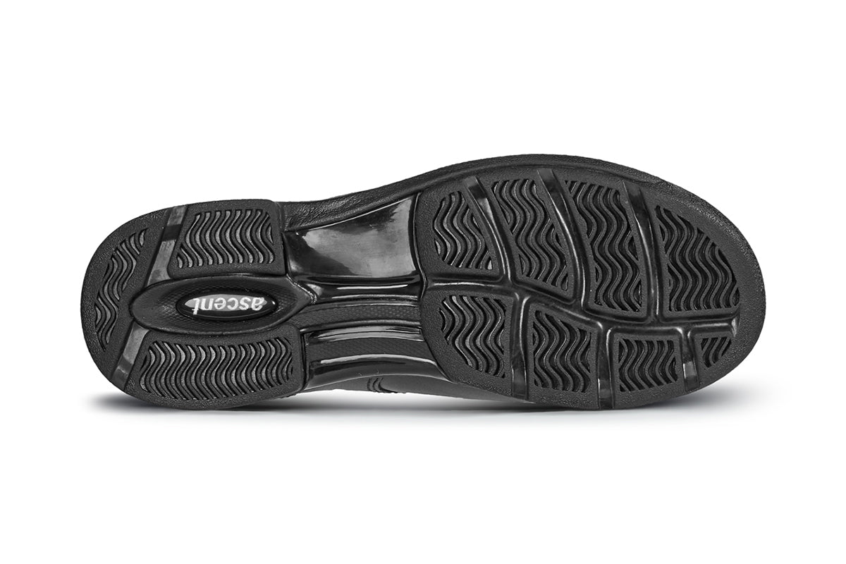 ASCENT SCHOLAR B Width JUNIOR Black School Shoes - Comfortable & Durable Kids Dress Shoes for School, Church, and Formal Occasions