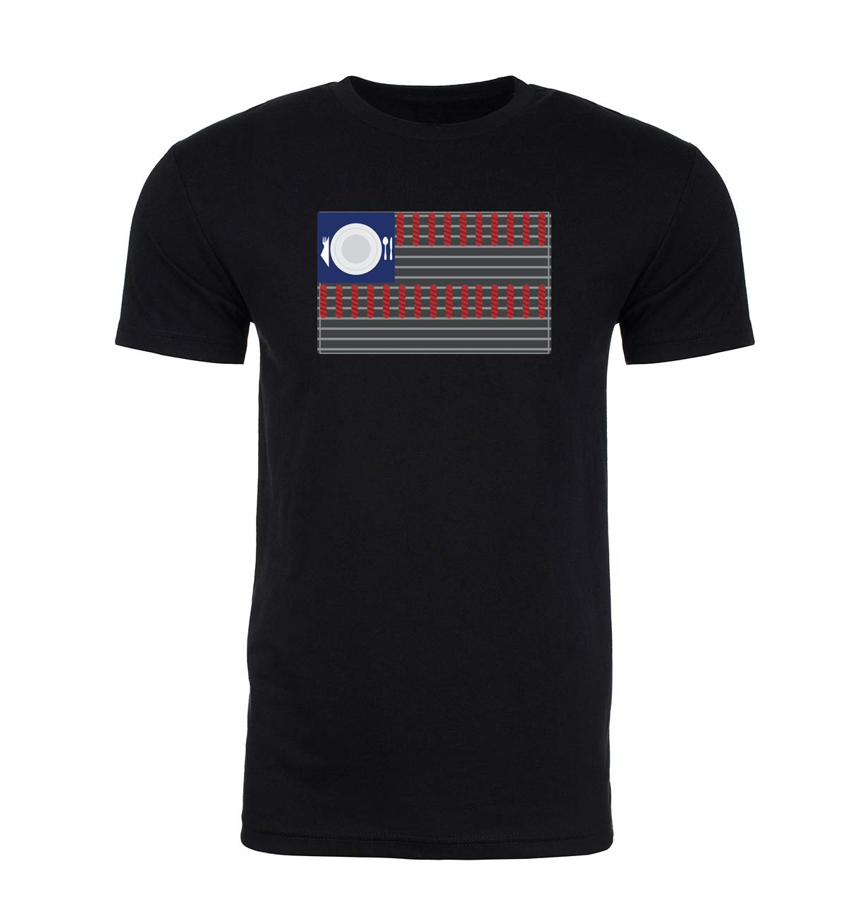 USA Flag Patriotic Grill T-Shirt for Men - 4th of July Graphic Tee - American Pride BBQ & Outdoor Party Shirt