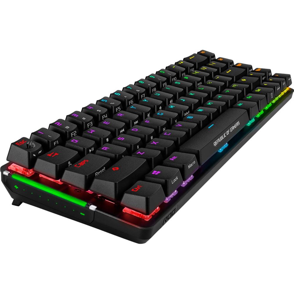 ASUS ROG Falchion NX Wireless 65% Compact Mechanical Gaming Keyboard - RGB Backlit, NX Red Switches, Bluetooth/Wireless/USB-C for PC, Mac, Gaming & Office Use
