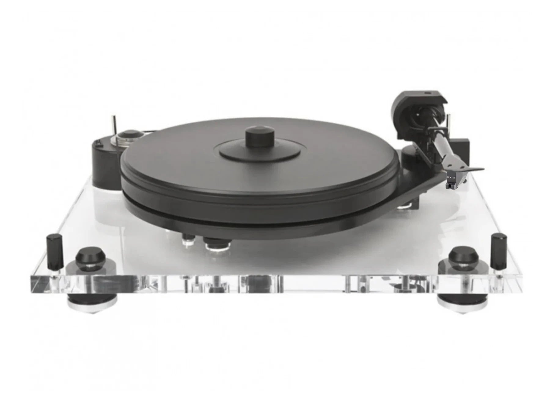 Pro Ject 6Perspex SB Turntable with Cartridge, Clamp & Dust Cover - High-Fidelity Vinyl Record Player for Audiophiles & Home Entertainment