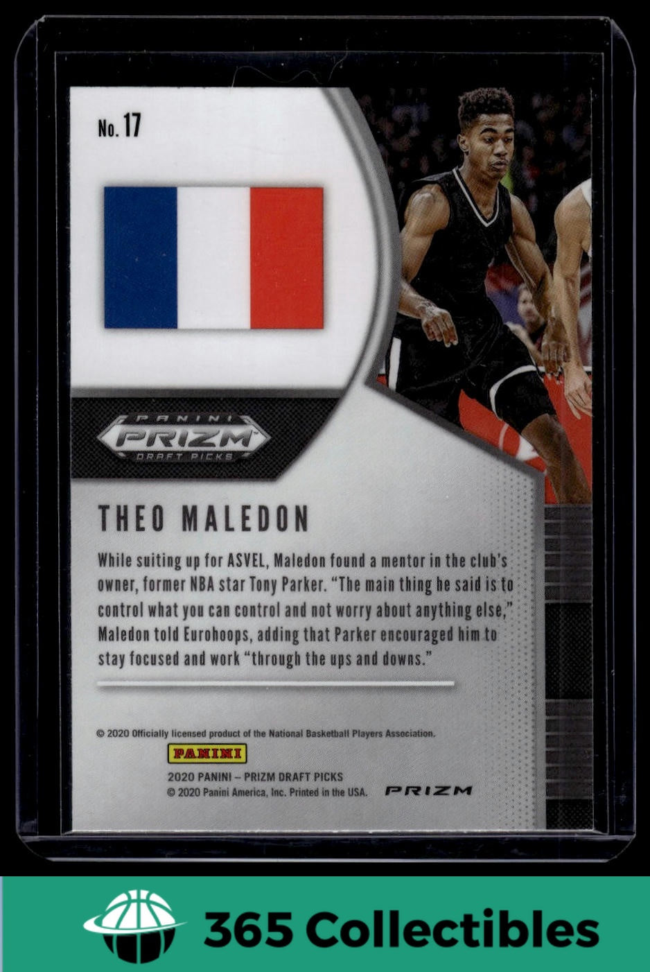 2020 Panini Prizm Draft Picks Collegiate Theo Maledon Green #17 Basketball Card - Rare Collectible for NBA Fans & Card Collectors | Perfect for Trading, Displaying, and Investment