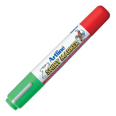 Artline 2-in-1 Twin Color Shirt Marker - Dual Tip Fabric Pen for Clothing Labels & DIY Crafts - Perfect for School, Office & Laundry Organization