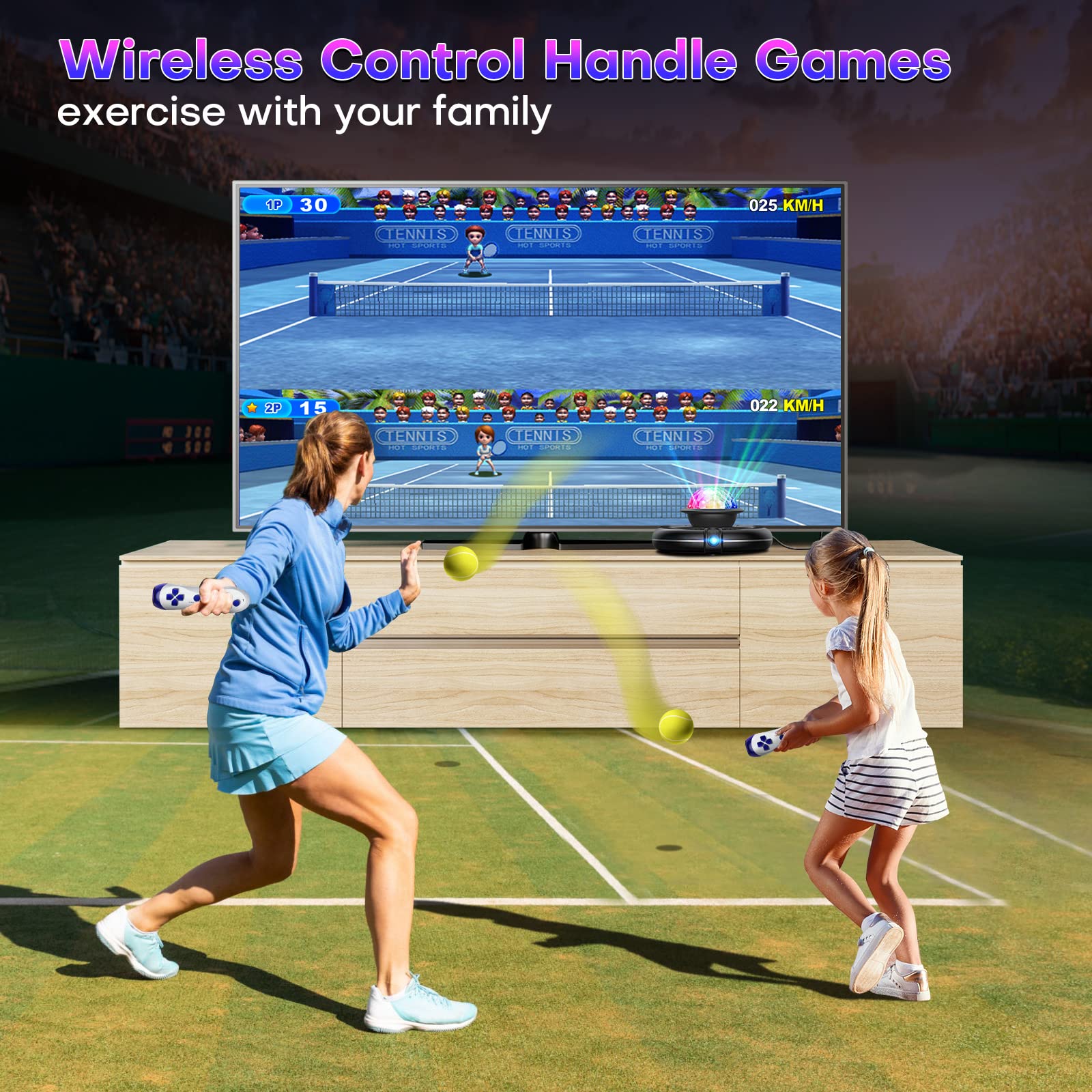 Wireless Dance Mat for Adults & Kids - Double Player TV Dance Pad with Smart Camera | Plug & Play Electronic Dance Game for Family Fitness & Fun | Perfect for Christmas & Birthday Gifts | Home Exercise & Party Entertainment
