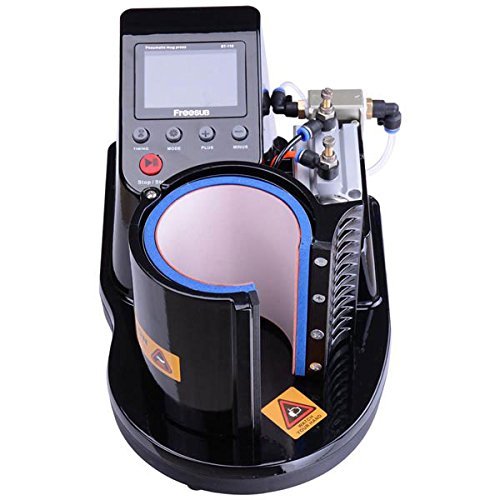 TECHTONGDA Pneumatic Mug Heat Press Machine for Sublimation - DIY Custom Image Transfer for Mugs & Cups | Perfect for Small Business & Home Crafting