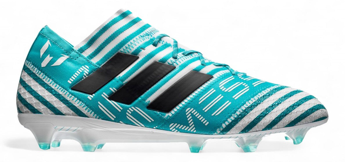 adidas Nemeziz 17.1 FG Soccer Cleats - White & Blue Messi Edition - Perfect for Turf Matches & Training Sessions