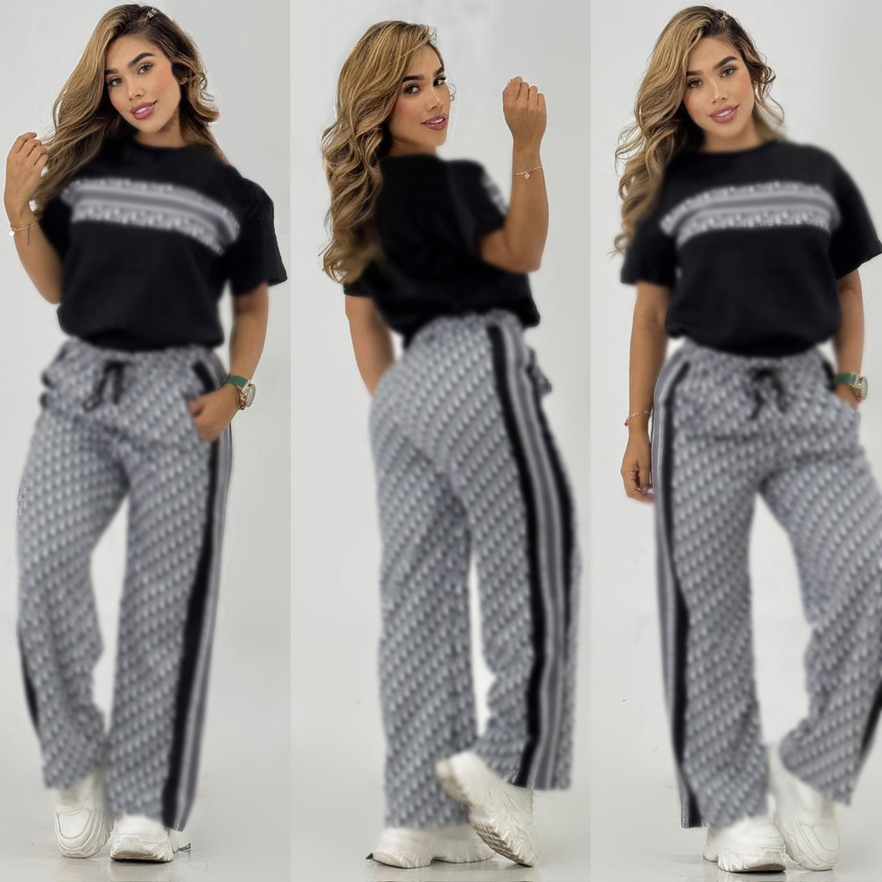 Stylish Short Sleeve T-Shirt & Wide Leg Pants Set - Women's Casual Summer Outfit for Beach, Travel, and Everyday Wear