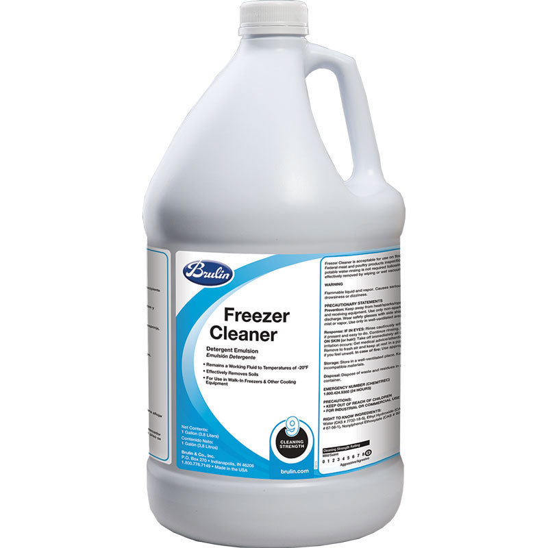 Brulin Alcohol-Based Freezer Cleaner - USDA A5 Approved - 1 Gallon (4/Case) - Commercial Kitchen & Food Processing Equipment Sanitizer