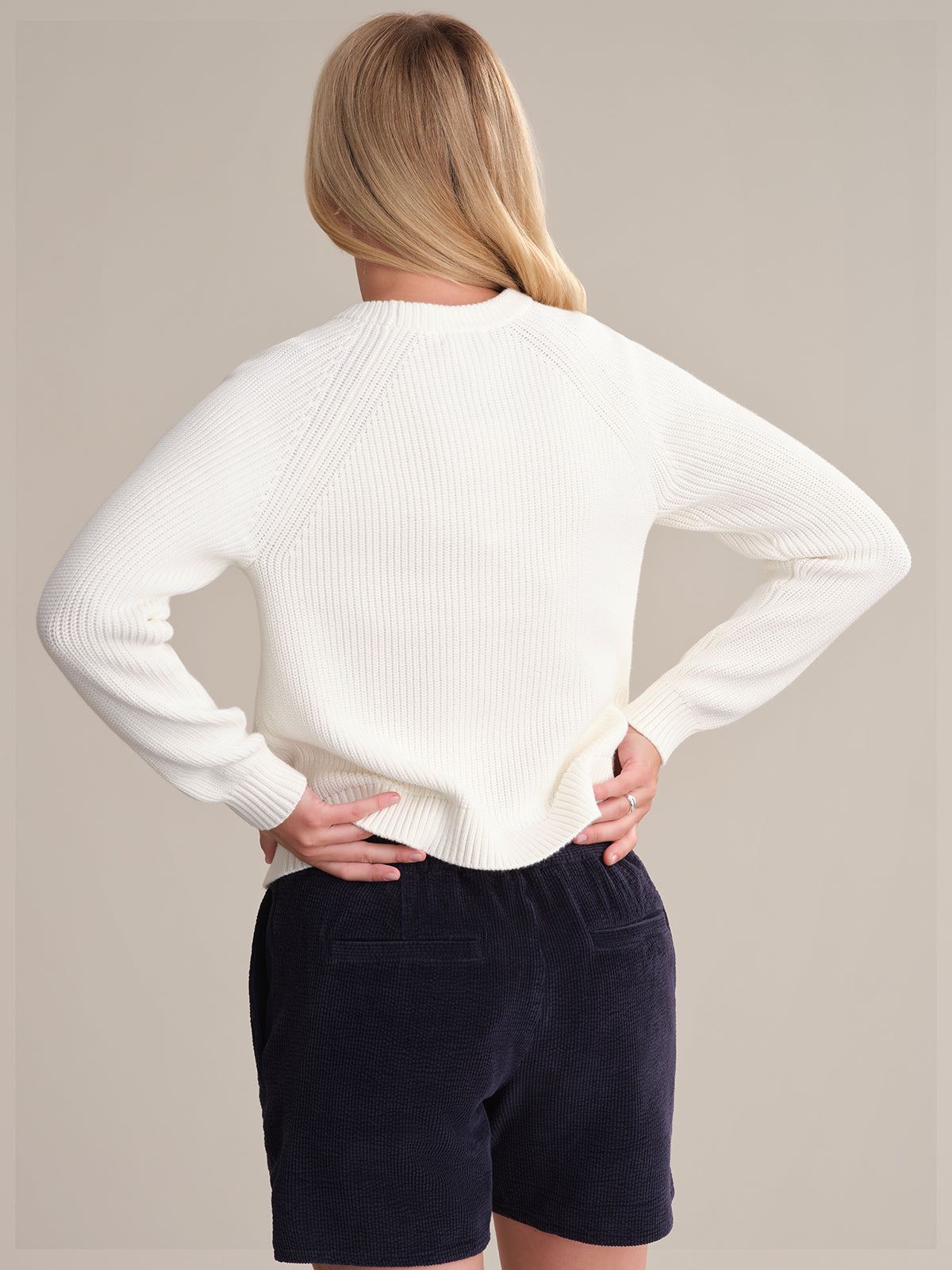 Sophia Women's Crewneck Shaker Stitch Cotton Sweater - Soft Casual Pullover for Fall & Winter | Perfect for Office, Date Night and Weekend Outfits
