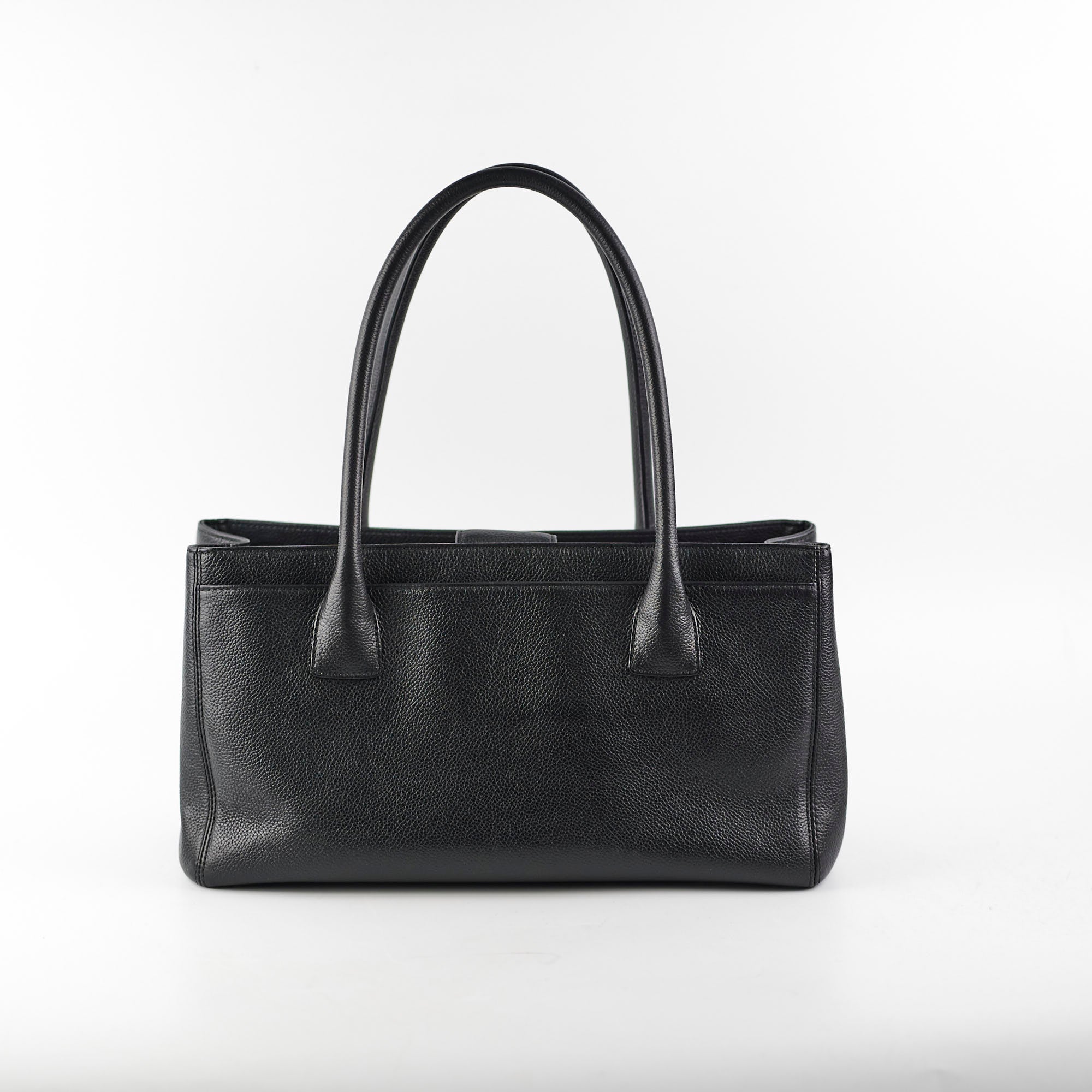 Chanel Black Caviar Leather Cerf Tote Bag - Luxury Designer Handbag for Women, Perfect for Work, Travel & Everyday Use