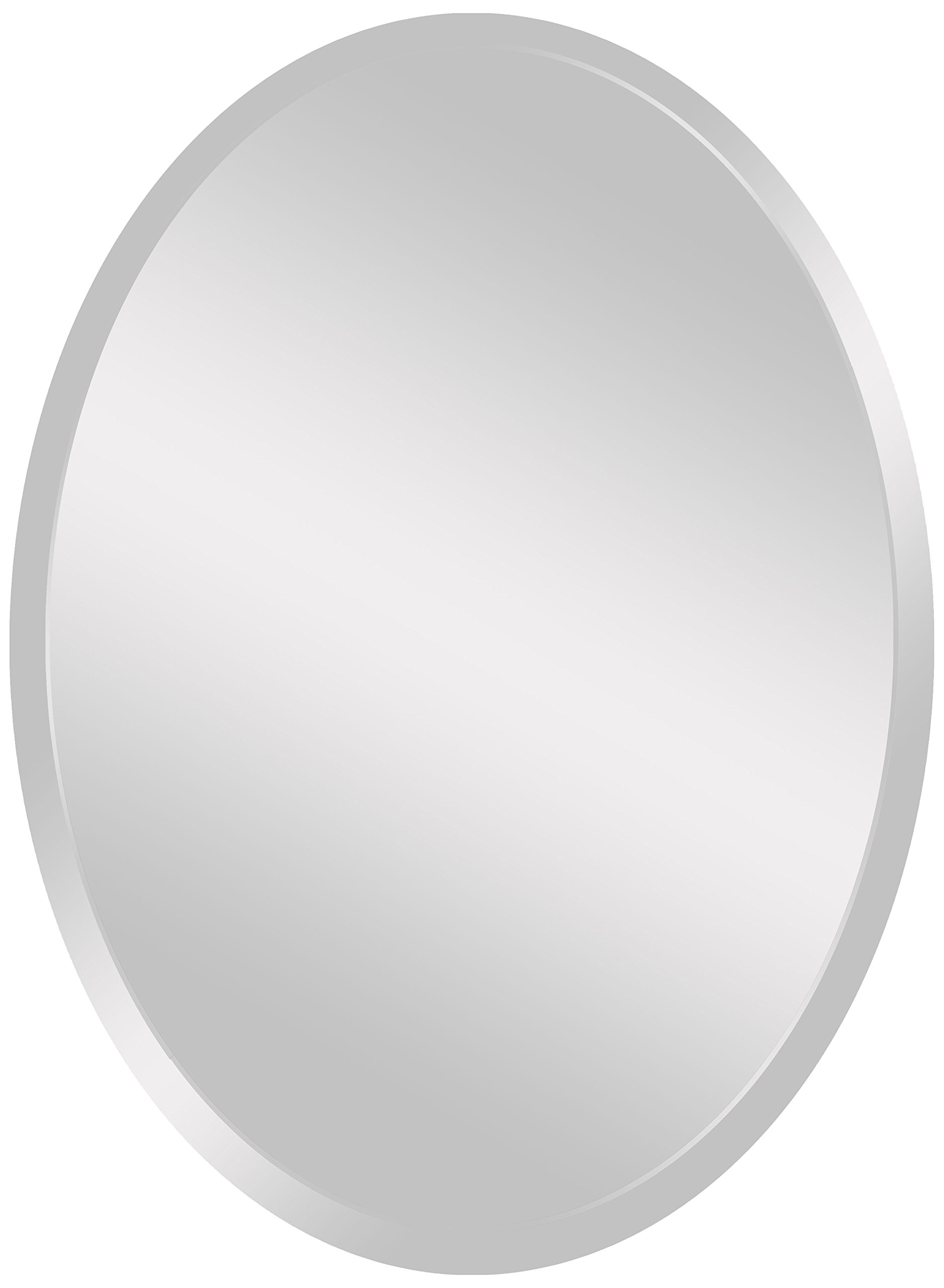 Spancraft Glass 207-2436 24x36 Inch Oval Beveled Mirror - Elegant Bathroom & Bedroom Wall Decor for Home