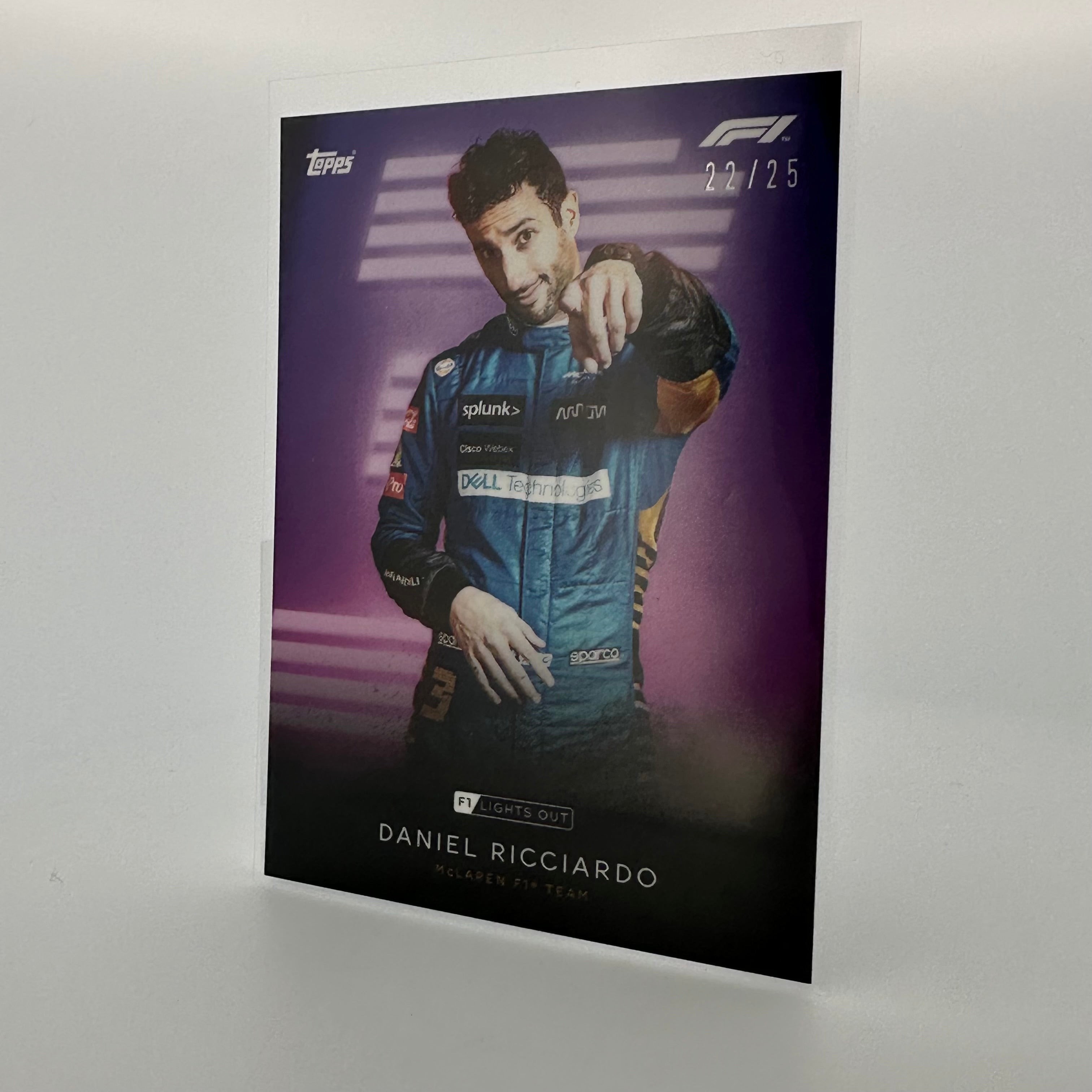 25 Daniel Ricciardo F1 Drivers Purple Parallel Collectible Card - Perfect for Racing Fans and Memorabilia Collectors