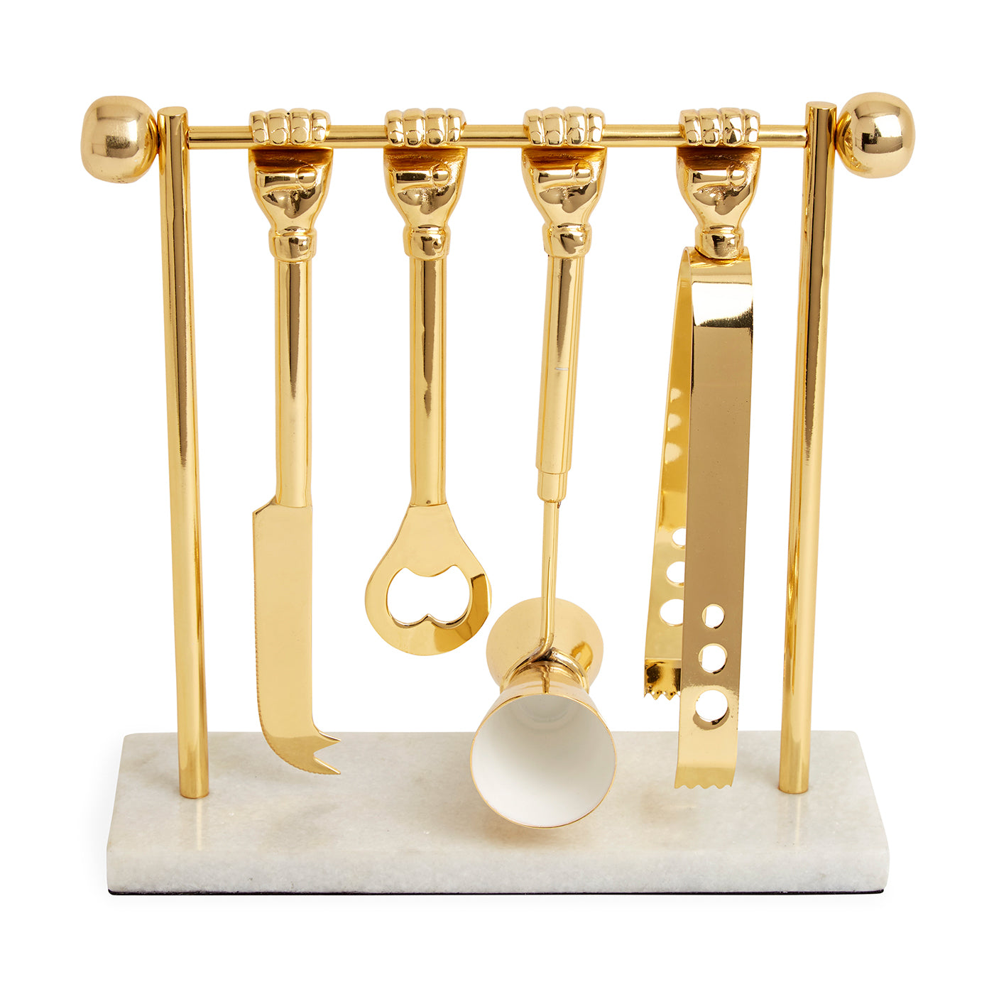 Premium Stainless Steel Barbell Barware Set - 4-Piece Cocktail Mixing Tools for Home & Professional Bartenders - Perfect for Parties, Bars, and Home Mixology