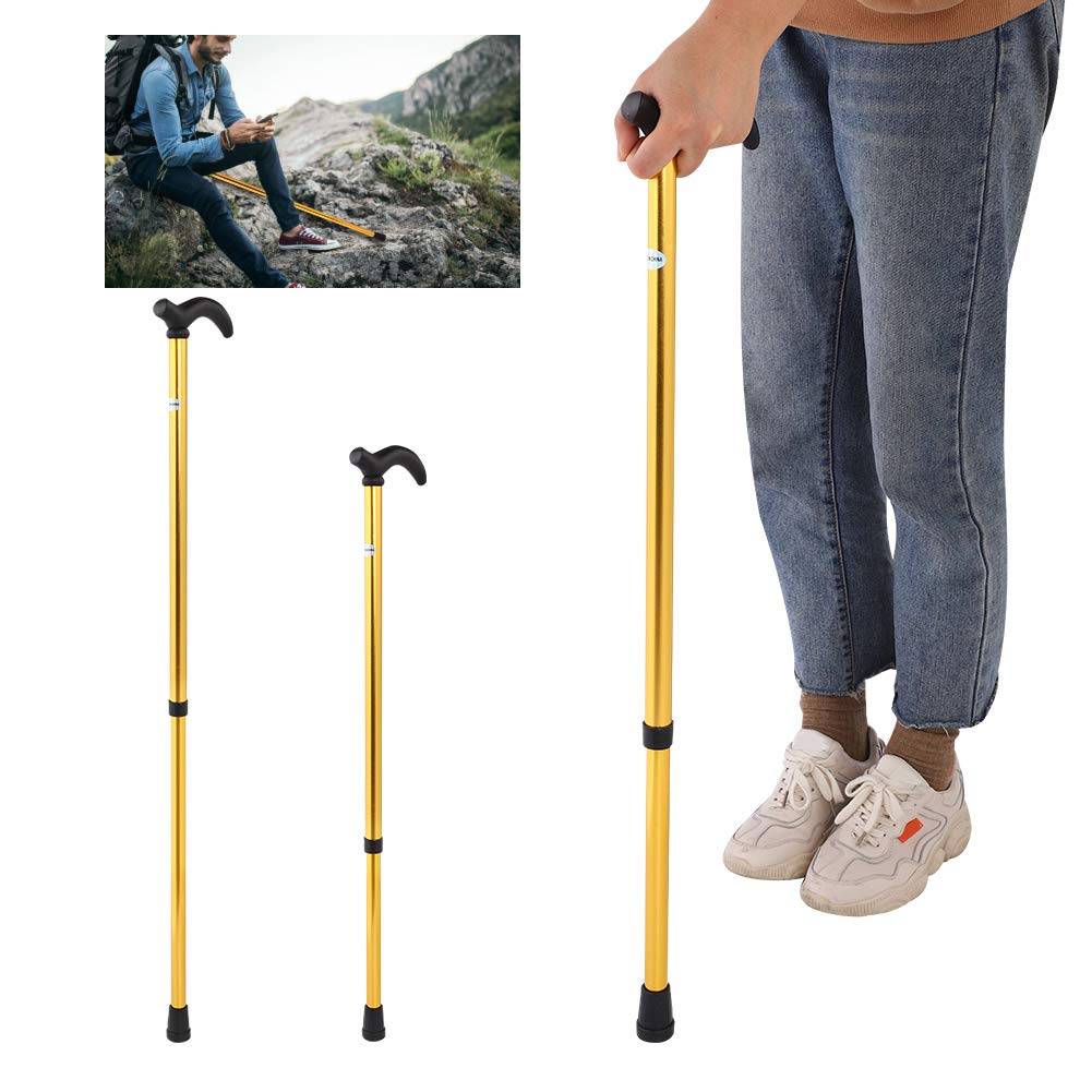 Lightweight Portable Folding Hiking Stick - Adjustable Outdoor Walking Poles for Seniors & Travelers | Perfect for Hiking, Trekking & Daily Mobility Support