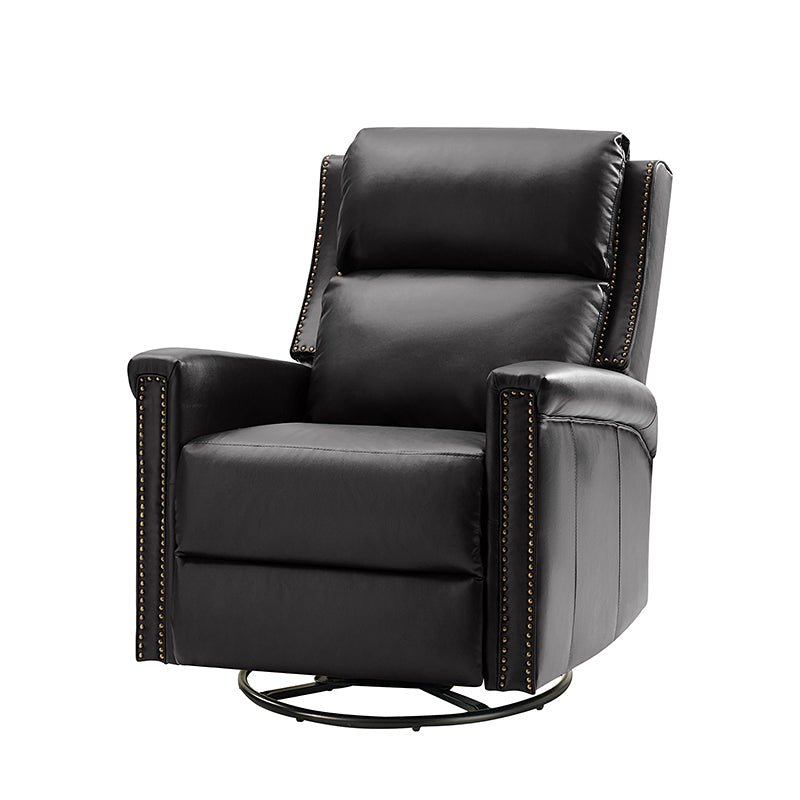 Anton Traditional Design Swivel and Rocker Power Recliner Chair - Comfortable Electric Lift Reclining Sofa for Living Room, Home Theater, and Nursing Care