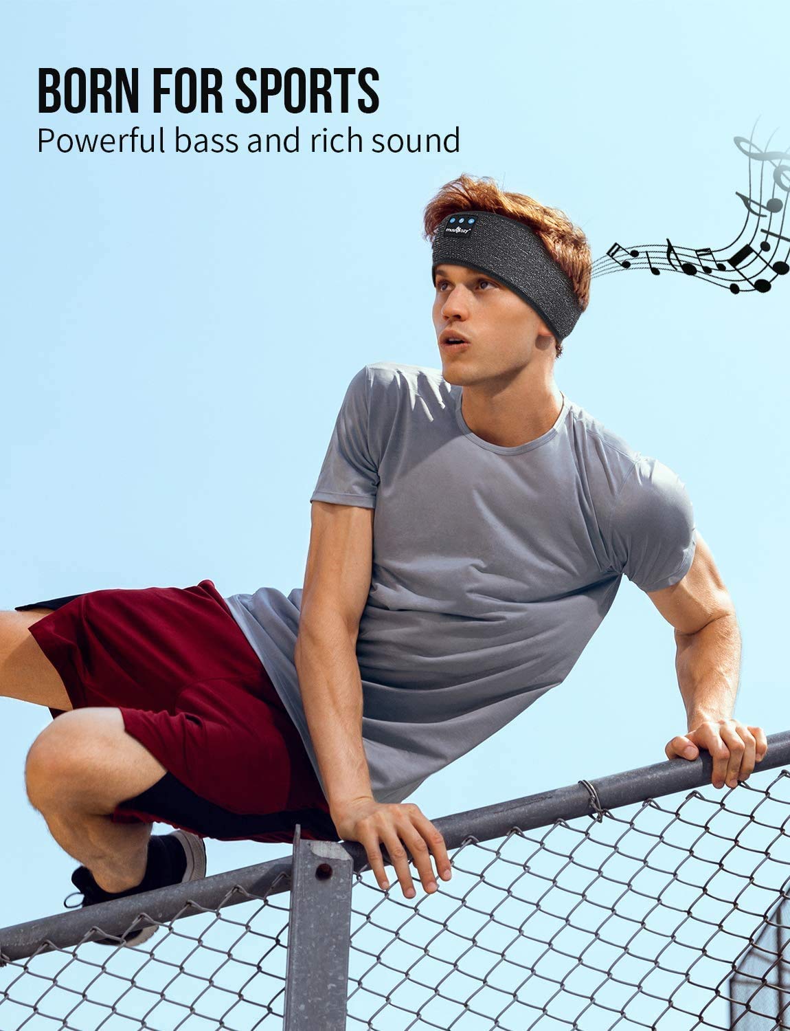 MusiCozy Bluetooth 5.2 Sleep Headphones & Eye Mask for Side Sleepers - Wireless Earbuds with Ultra Thin Speakers, Built-in Mic, Washable Design (2-Pack) - Perfect for Air Travel, Meditation & Nighttime Relaxation