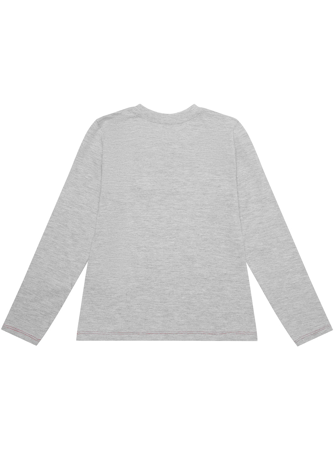Grey Long Sleeve T-Shirt for Boys (Ages 2-7) - Soft Cotton Comfort Shirt for School, Play & Everyday Wear