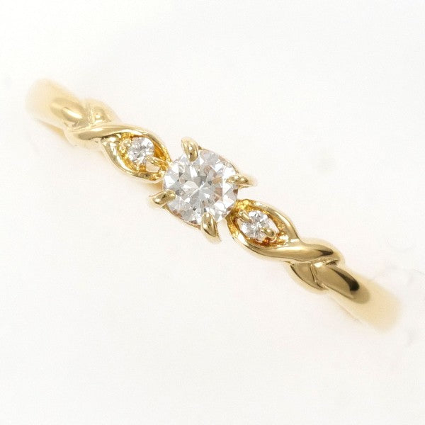18K Yellow Gold Diamond Ring for Women - Elegant Solitaire Engagement & Wedding Band - Perfect for Proposals, Anniversaries, and Special Occasions